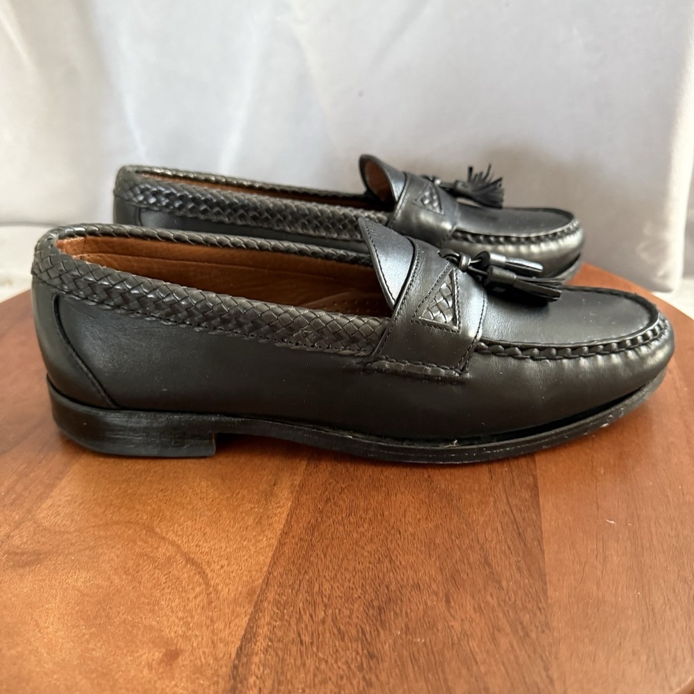 ALLEN EDMONDS Maxfield Black Casual Dress Tassel Loafer Made In USA Men's  9.5D